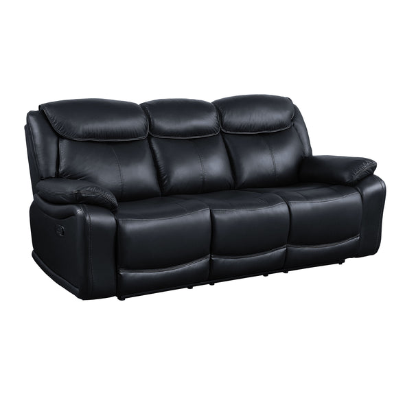 ACME Ralorel Motion Sofa in Black Top Grain Leather LV00060