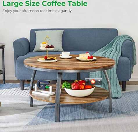 Double Panel Coffee Table-COOKIE-MIDWOOD