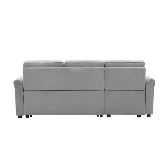 Orisfur. 83  Pull Out Sleeper Sofa Reversible L-Shape 3 Seat Sectional Couch with Storage for Living Room Furniture Set