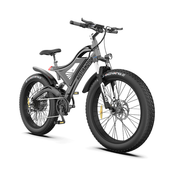 AOSTIRMOTOR 26  750W Electric Bike Fat Tire 48V 15AH Removable Lithium Battery for Adults S18亚马逊禁售