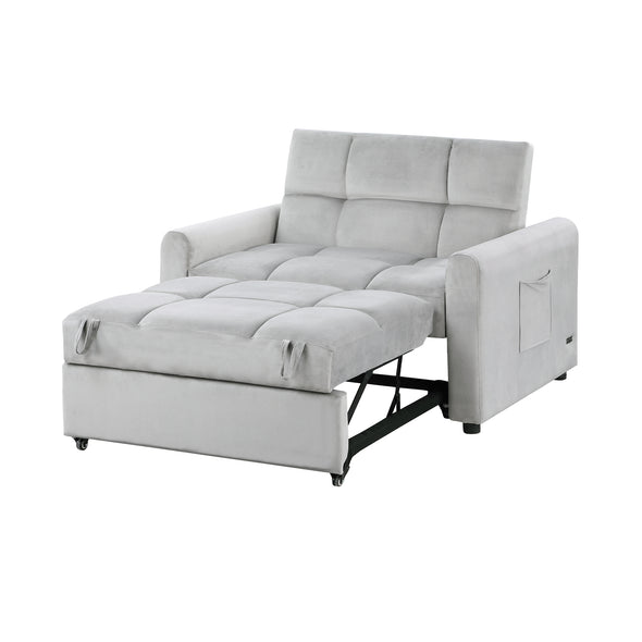 Orisfur. 50  Convertible Sleeper Bed, Adjustable Oversized Armchair  with Dual USB Ports for Small Space