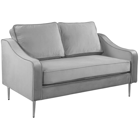Orisfur. Modern Style Loveseat Velvet Upholstered Couch Furniture for Home or Office (2-Seat)