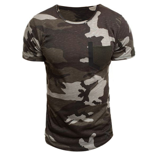 Men's T-shirt Elastic Short Sleeve