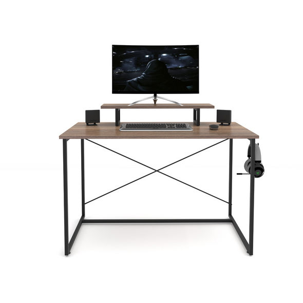 Venice Computer Desk with Monitor Stand and Headphone Hook