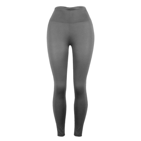 Slim-Fit Buttocks Solid Color Yoga Pants Leggings - Bestgoodshop