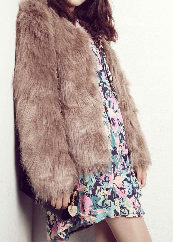 Women's Winter Faux Fur Coat - Bestgoodshop