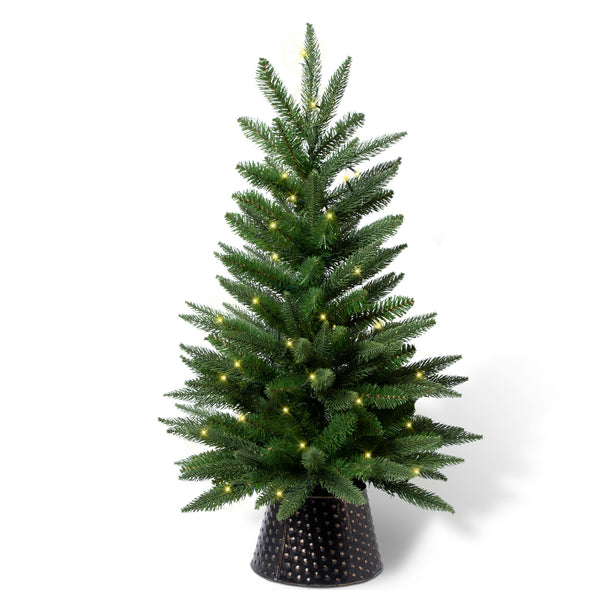 Twinco Decor 3ft Prelit Artificial Christmas Tree for Holiday Decor