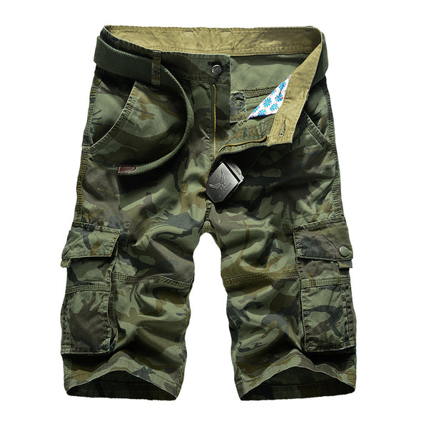 Cotton camouflage tooling shorts male more relaxed pocket pants - Bestgoodshop