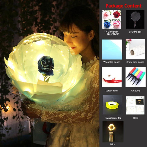 LED Luminous Balloon Rose - Bestgoodshop