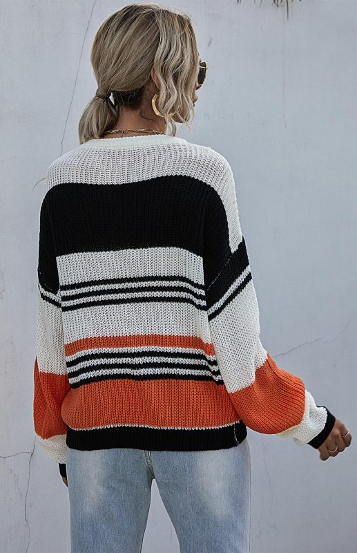 Women's Fashion Trend Striped Sweater