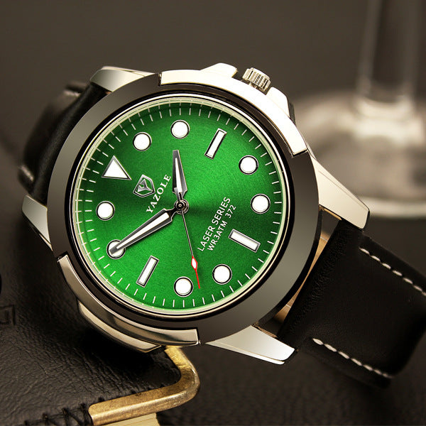 Men's quartz watches, non mechanical men's sports watches, luminous