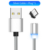 Magnetic LED charging cable for iPhone X XR XS Max 8 7 Micro USB cable USB charger charger / C-line for Samsung Xiaomi USB cable - Bestgoodshop