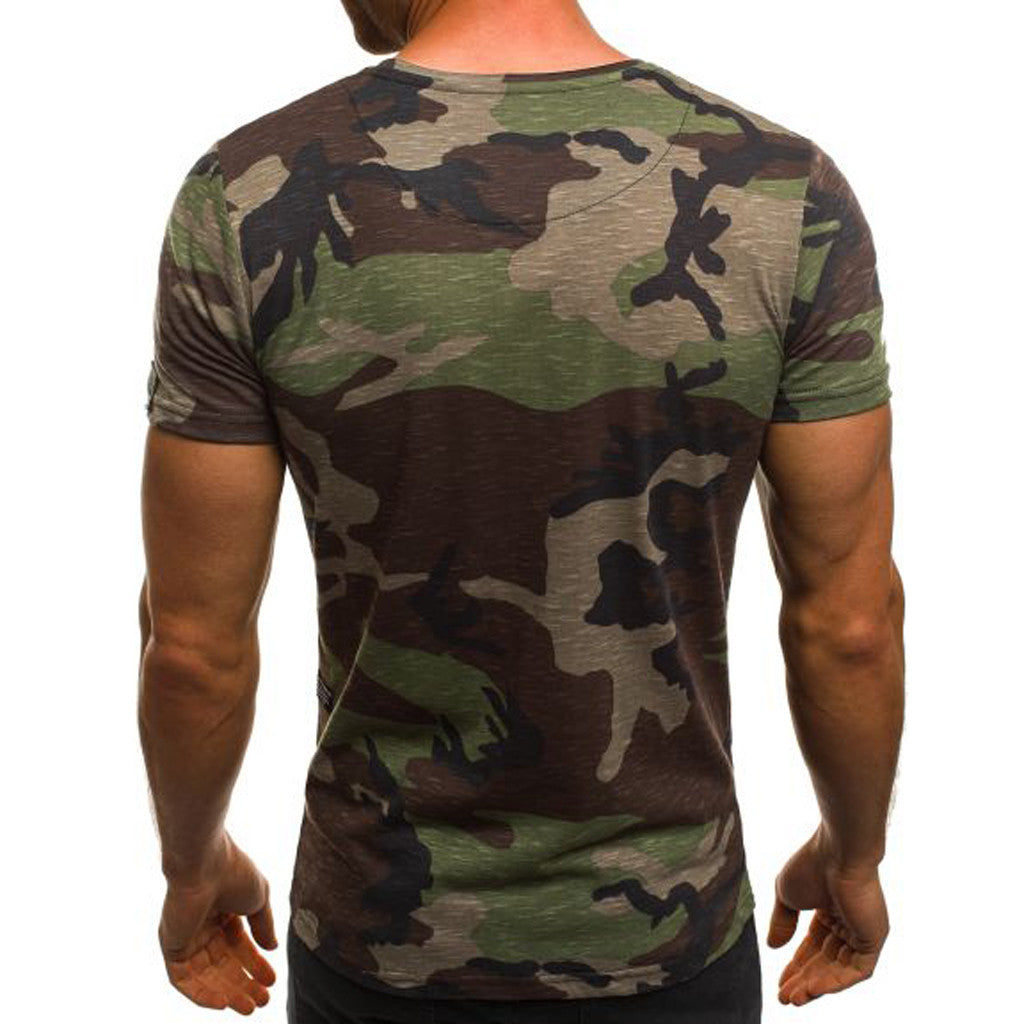 Men's T-shirt Elastic Short Sleeve