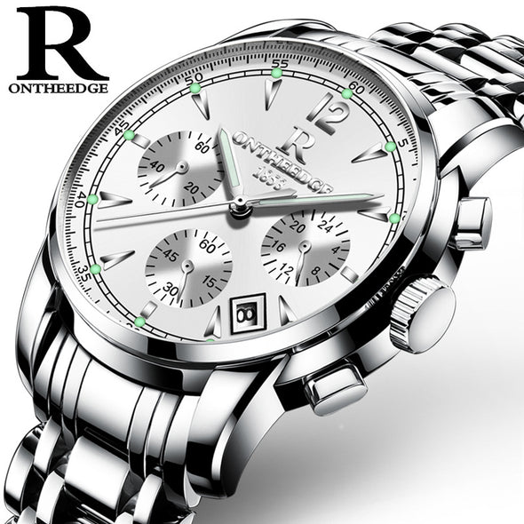 Authentic business men's watch luminous waterproof precision imported six multifunctional steel needle - Bestgoodshop