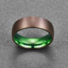 Plated Green Tungsten Carbide Ring, Wedding Accessories - Bestgoodshop
