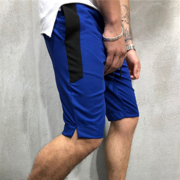 Sportswear Fitness Pant, Side color matching split five pants - Bestgoodshop