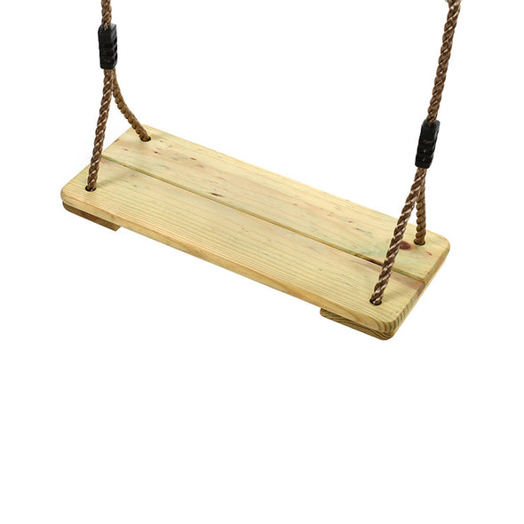 Casual single wooden swing