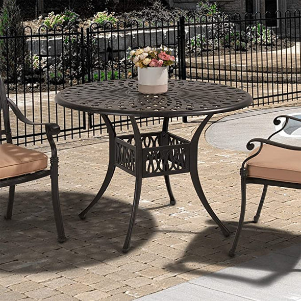 42" x 42" Round Outdoor Patio Dining Table
