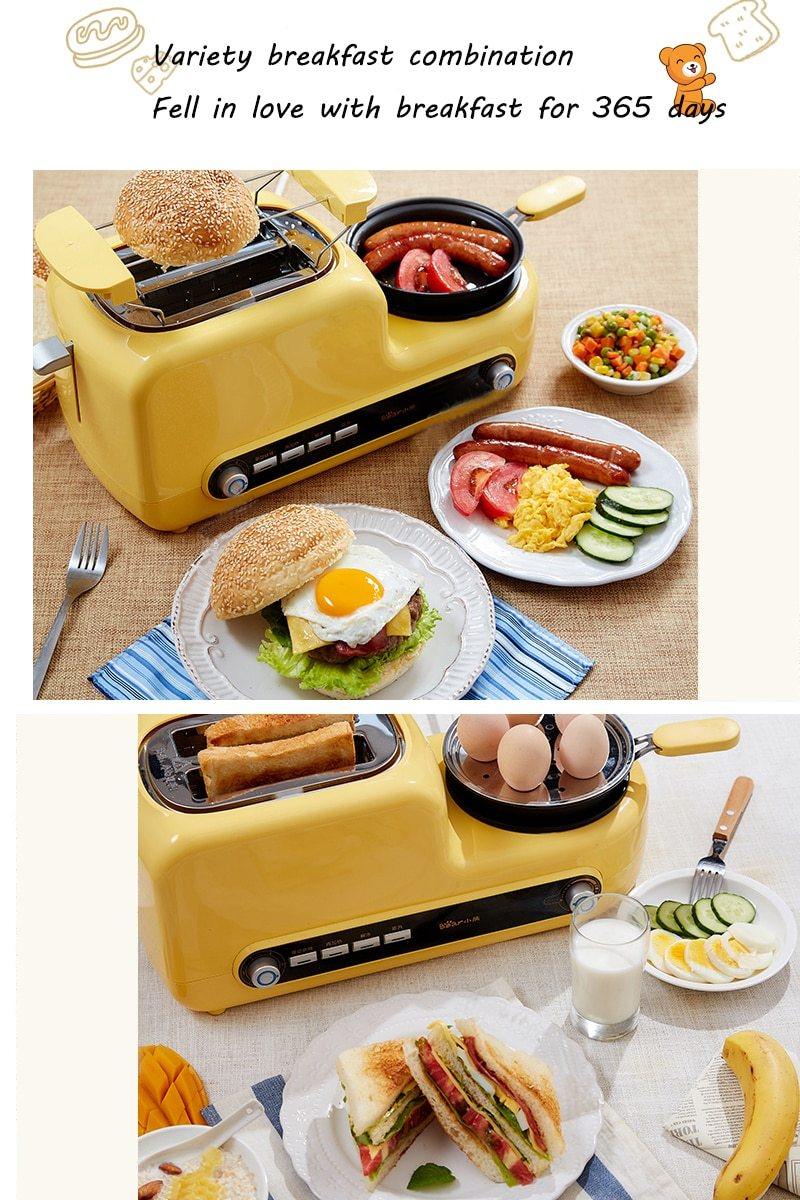 Multifunctional Automatic Breakfast Toaster Fried  Steamed Egg Machine - Bestgoodshop