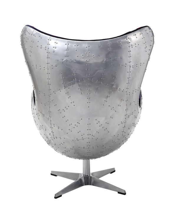 Brancaster Accent Chair, Pattern Fabric & Aluminum 59835