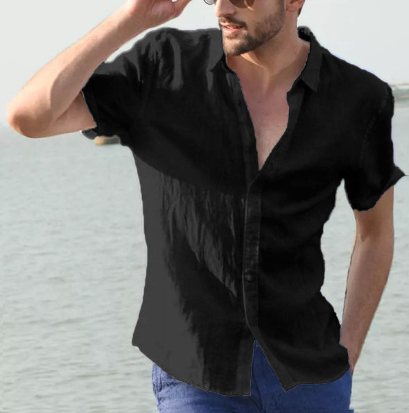 Summer Men's Shirt Short Sleeve Casual
