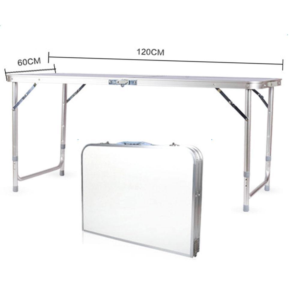 120 x 60 x 70 4Ft Portable Multipurpose Folding Table White - Bestgoodshop