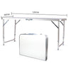 120 x 60 x 70 4Ft Portable Multipurpose Folding Table White - Bestgoodshop