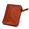 Men's horse leather wallet Anti-theft brush anti RFID male leather wallet - Bestgoodshop
