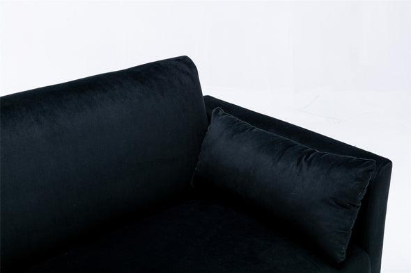 Velvet Sofa, Accent sofa Loveseat Sofa With Metal Feet