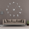 Wall clock living room bedroom creative 3D stereo mute home decoration wall clock - Bestgoodshop