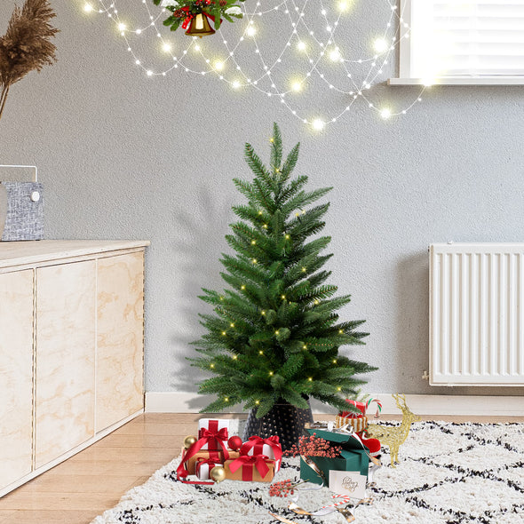 Twinco Decor 3ft Prelit Artificial Christmas Tree for Holiday Decor