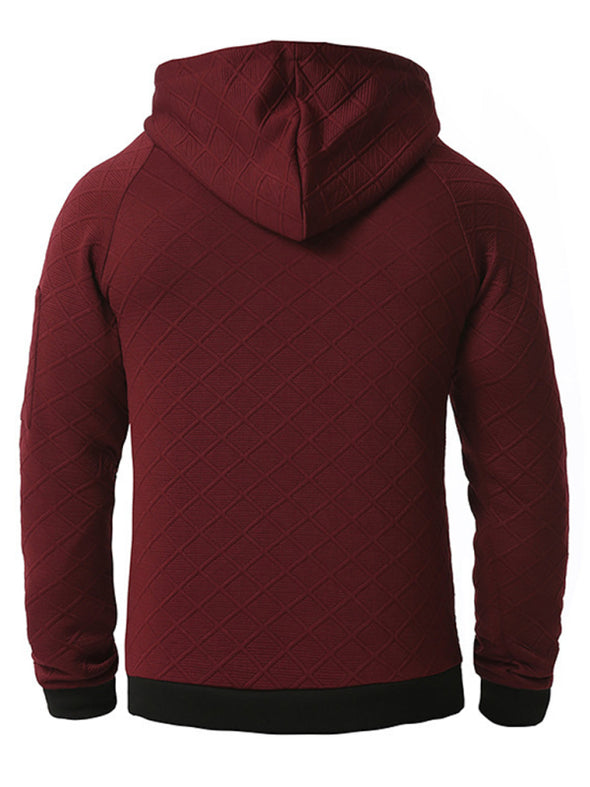 Men's Silk Cotton Sports Casual Loose Hooded Sweater