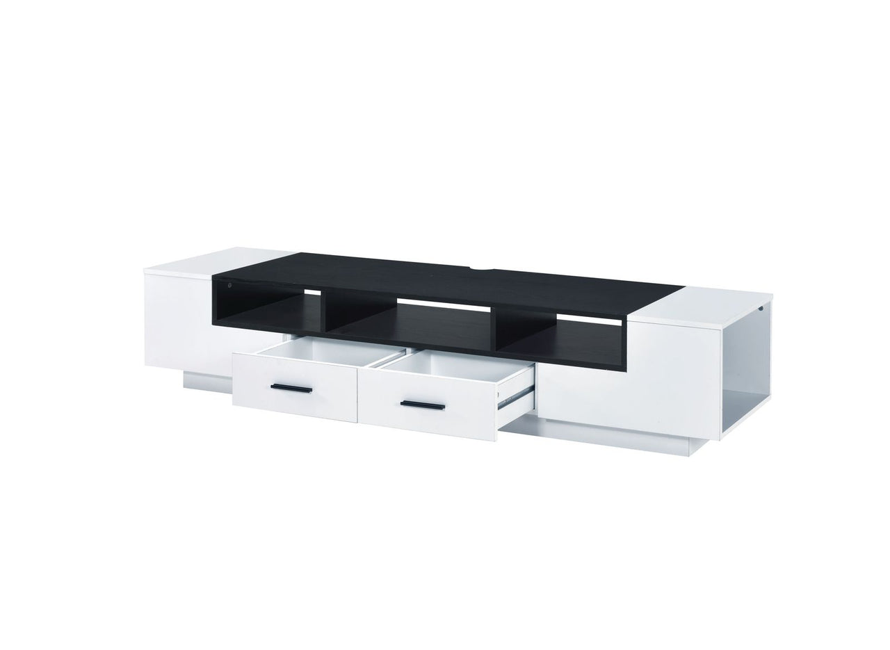 Armour TV Stand, White & Black 91275