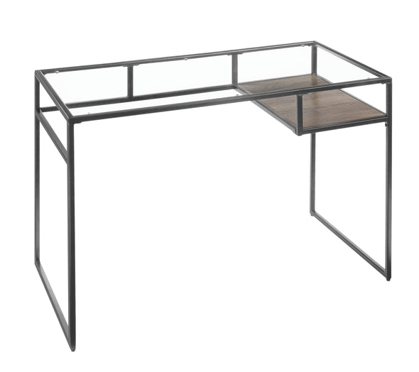 Yasin Desk, Gray & Glass 92588