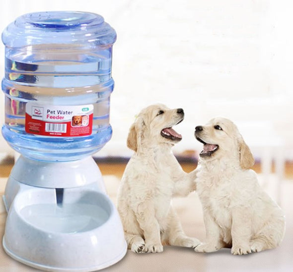 Automatic feeding device of large and small dogs and cats feeding bucket pet feed water dispenser - Bestgoodshop