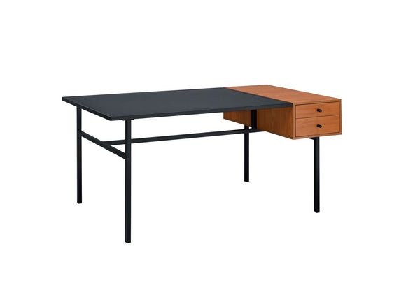 Oaken Desk, Honey Oak & Black 92675