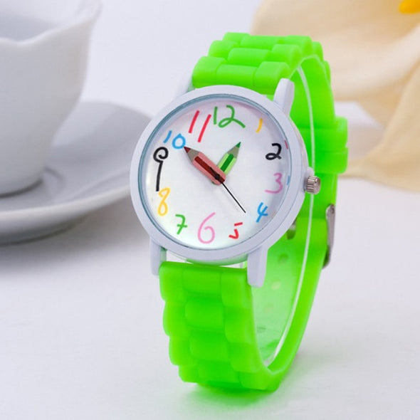 Explosive Silicone Pencil Watch Fashion Painted Quartz Watch