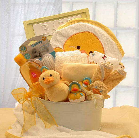 Bath Time Baby New Baby Basket-Blue