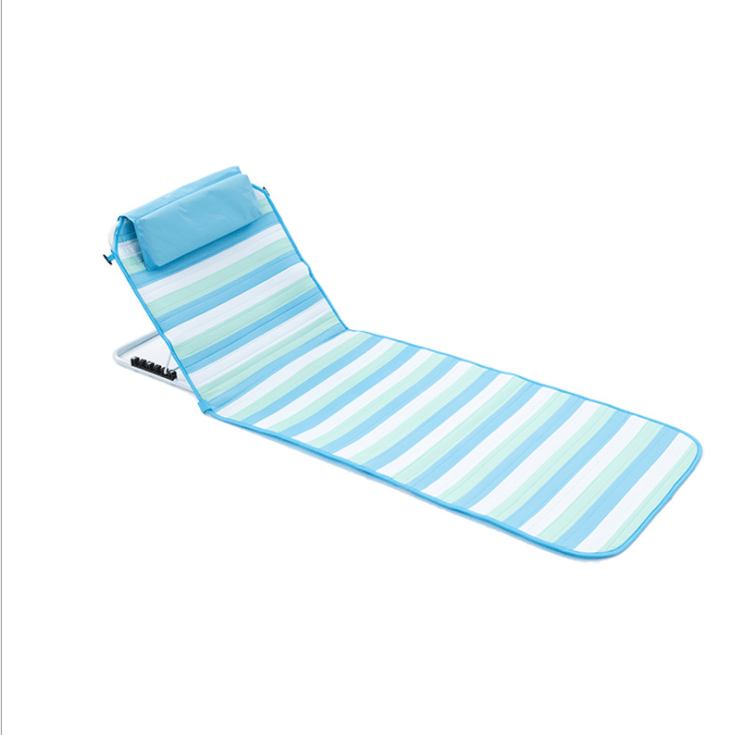 Portable lightweight aluminium folding beach bed chair Camping bed chair - Bestgoodshop
