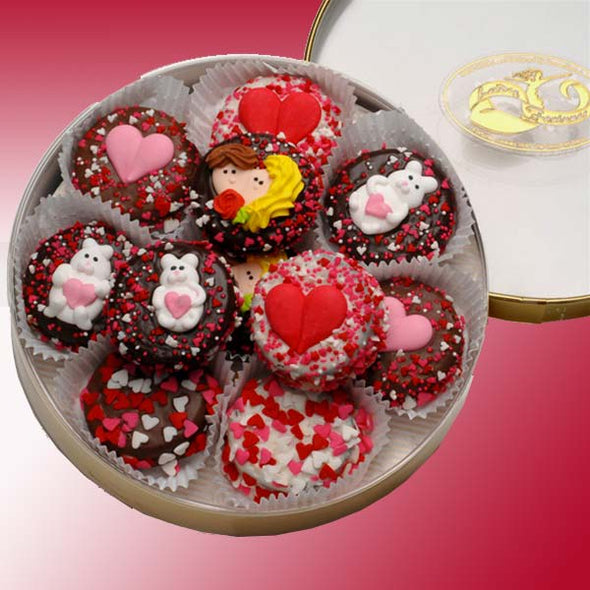 Valentines Double Dipped Oreo Cookies Tin