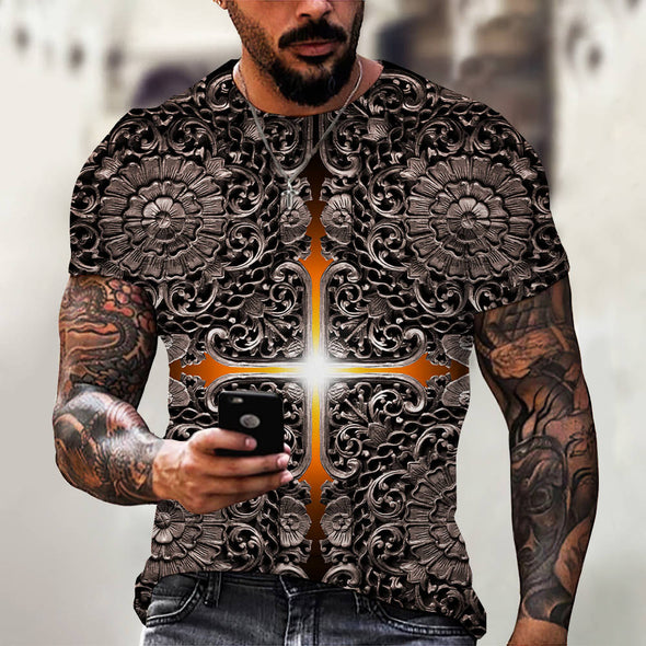 3D Digital Printing Casual Short-Sleeved T-Shirt