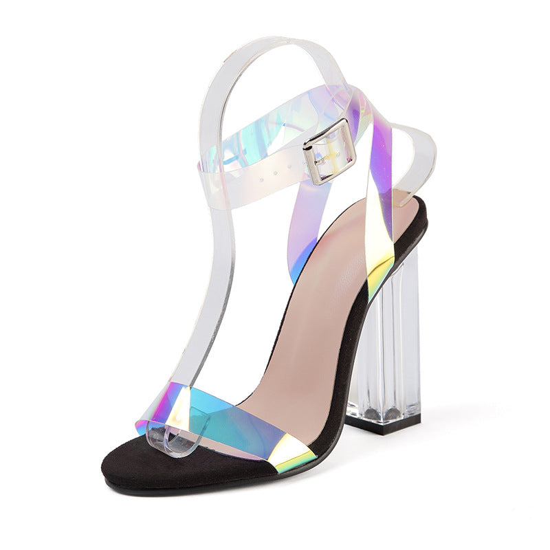 High-heeled Sandals Personalized Colorful Women's Sandals