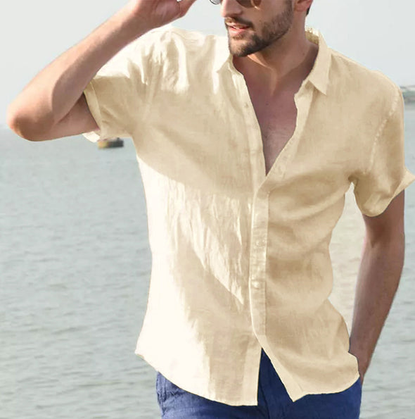 Summer Men's Shirt Short Sleeve Casual