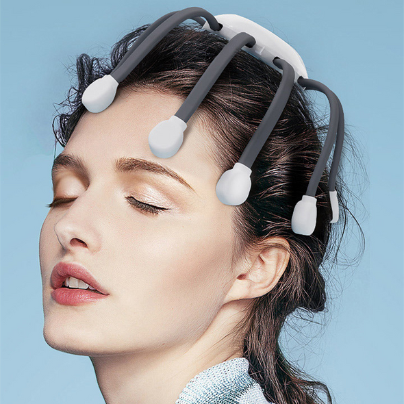 Electric Head Vibrating Scalp Promotes Blood Circulation Grows Hair Relieves Fatigue Headache Insomnia