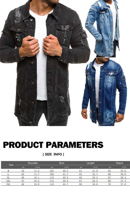Men's Fashion Versatile Denim Jacket
