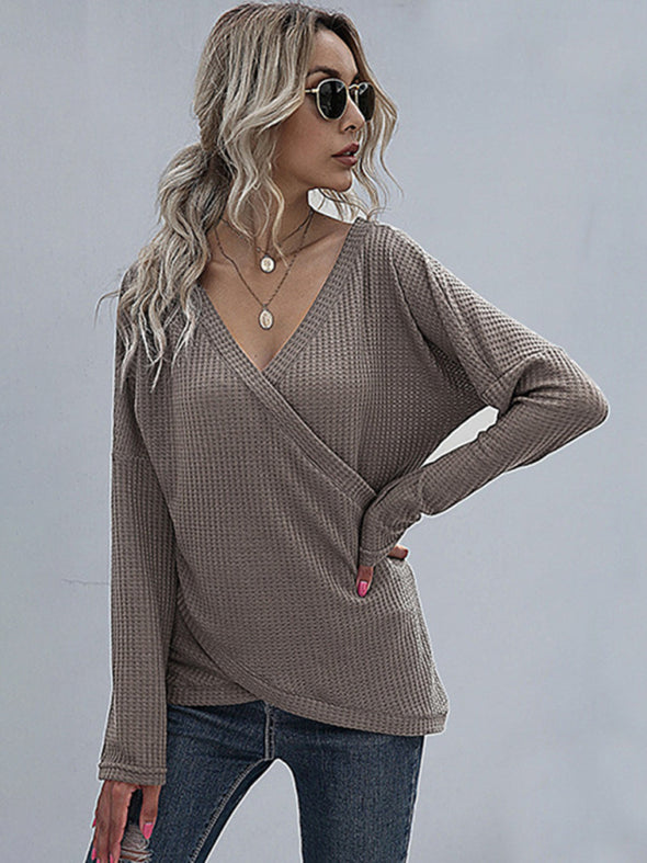 women's knitted inner long sleeve bottoming shirt Mori sweater