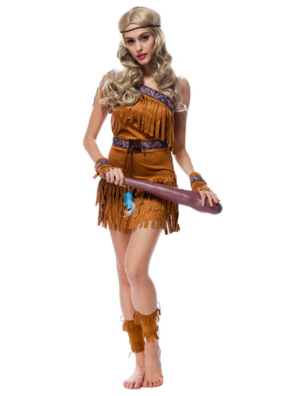 Halloween Indian Native Forest Hunter Costume