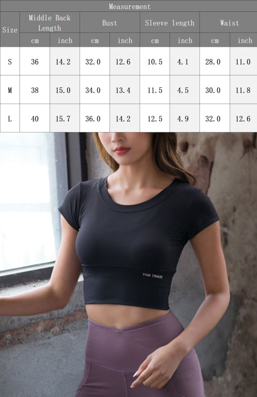 Women's Stretch And Thin Hollow Yoga Top