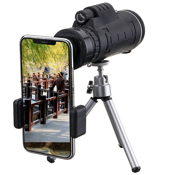 40X60 Monocular Optical HD Lens Telescope + Tripod + Mobile Phone Clip monocular telescope - Bestgoodshop