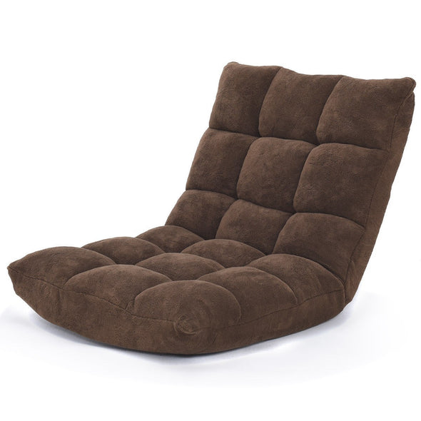 Adjustable 14-Position Cushioned Floor Chair floor seating - Bestgoodshop